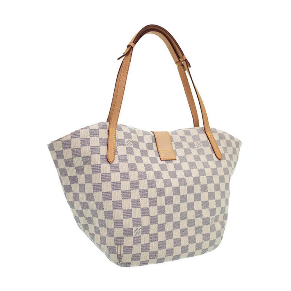 Louis Vuitton Azur Damier Salina Bag White Tote